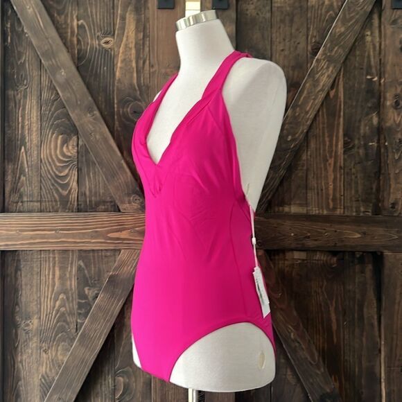 Trina Turk MONACO HALTER PLUNGE ONE PIECE SWIMSUIT - Picture 5 of 12